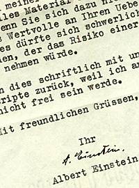 Einstein letter to Immanuel Velikovsky
