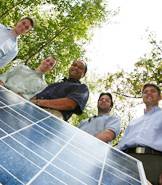 Solar panel team