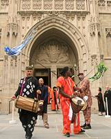 African drummers at Opening Exercises