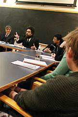 George and West in class