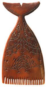 Walrus ivory comb