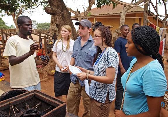 Meeting with local artisans