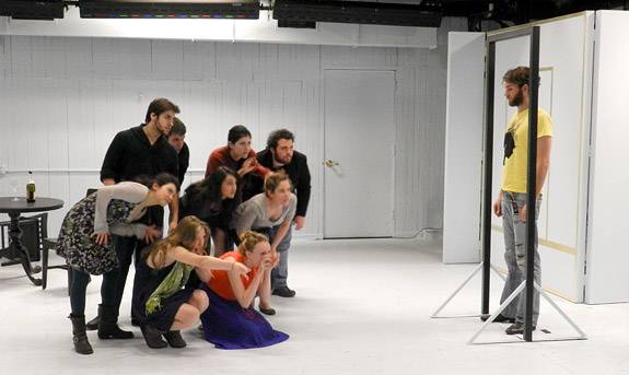 Eugene Onegin stage rehearsal