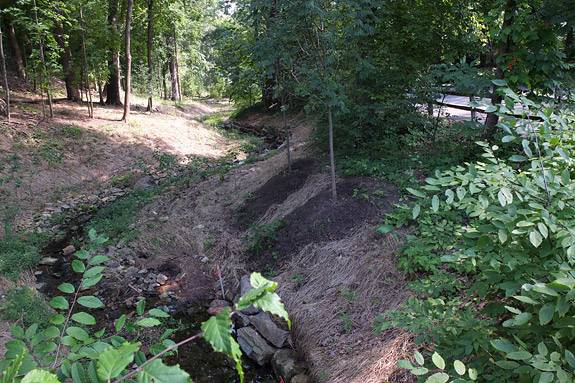 summer construction Washington rd stream