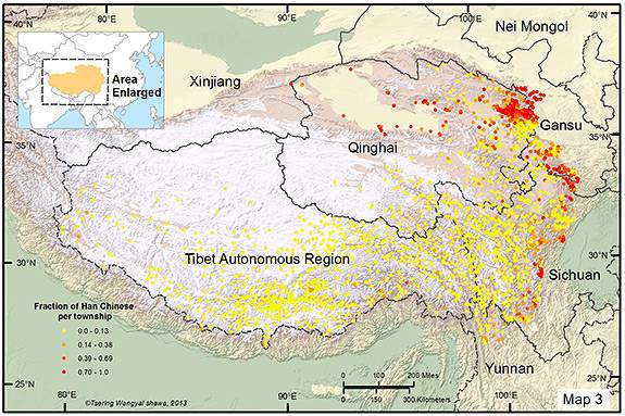Tibet China Map 3