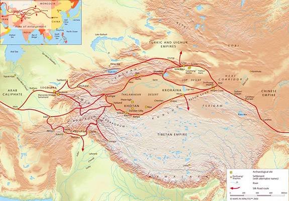 Dunhuang map