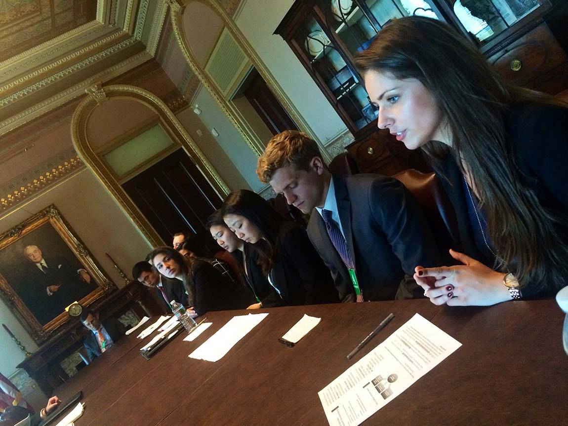 Cybersecrity class discussing in Washington, D.C.