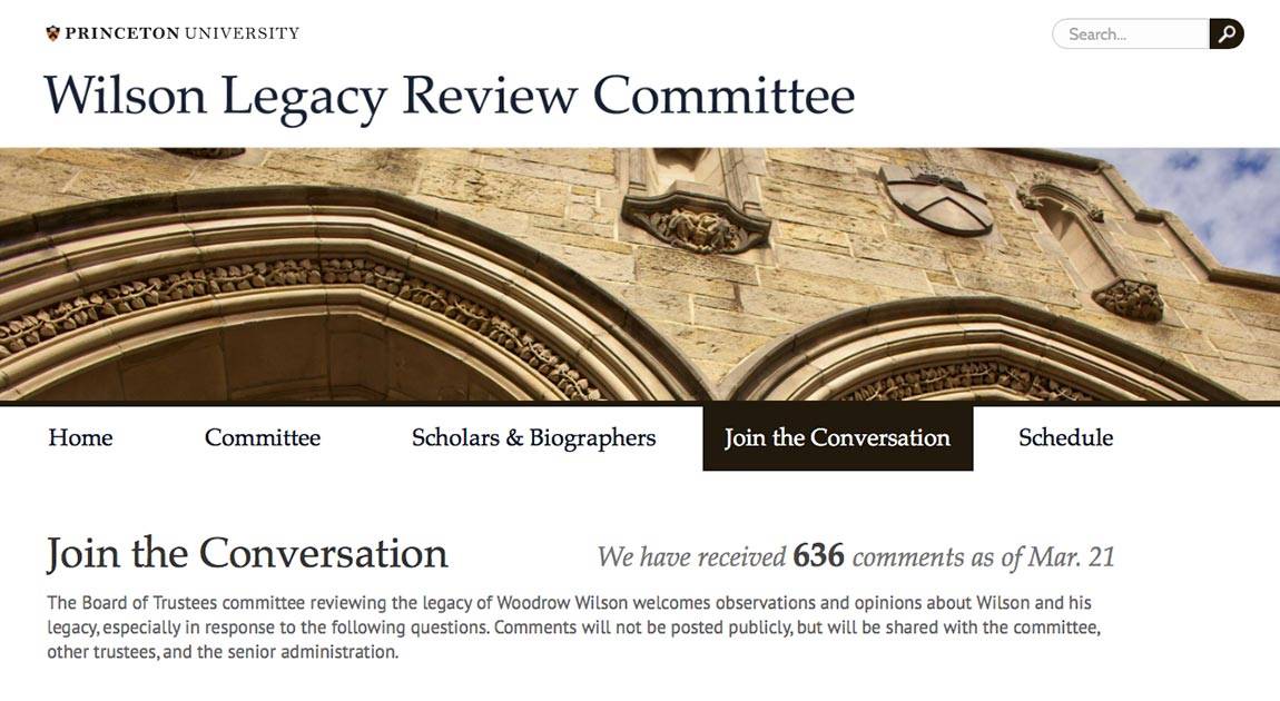Wilson Legacy Trustees Report website screenshot