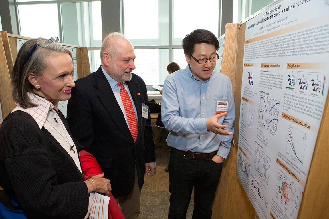 Princeton Research Day B.F. Graham, Pablo Debenedetti and Sang Beom Kim