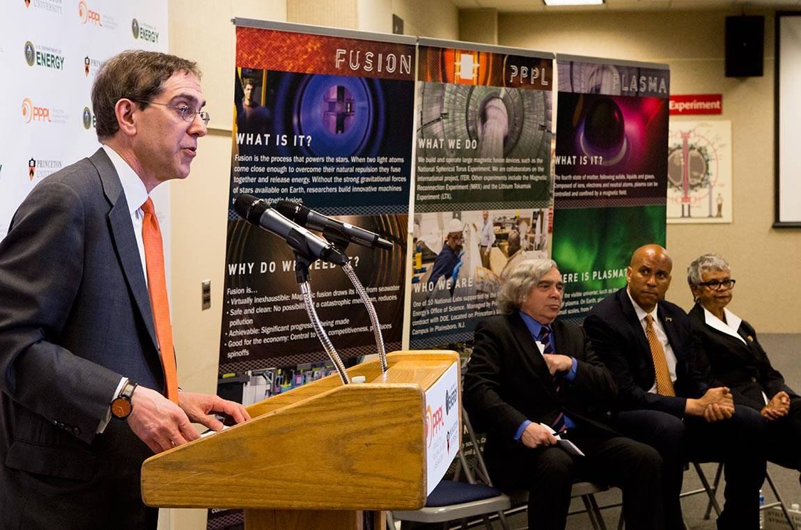 NSTX-U dedication with President Eisgruber