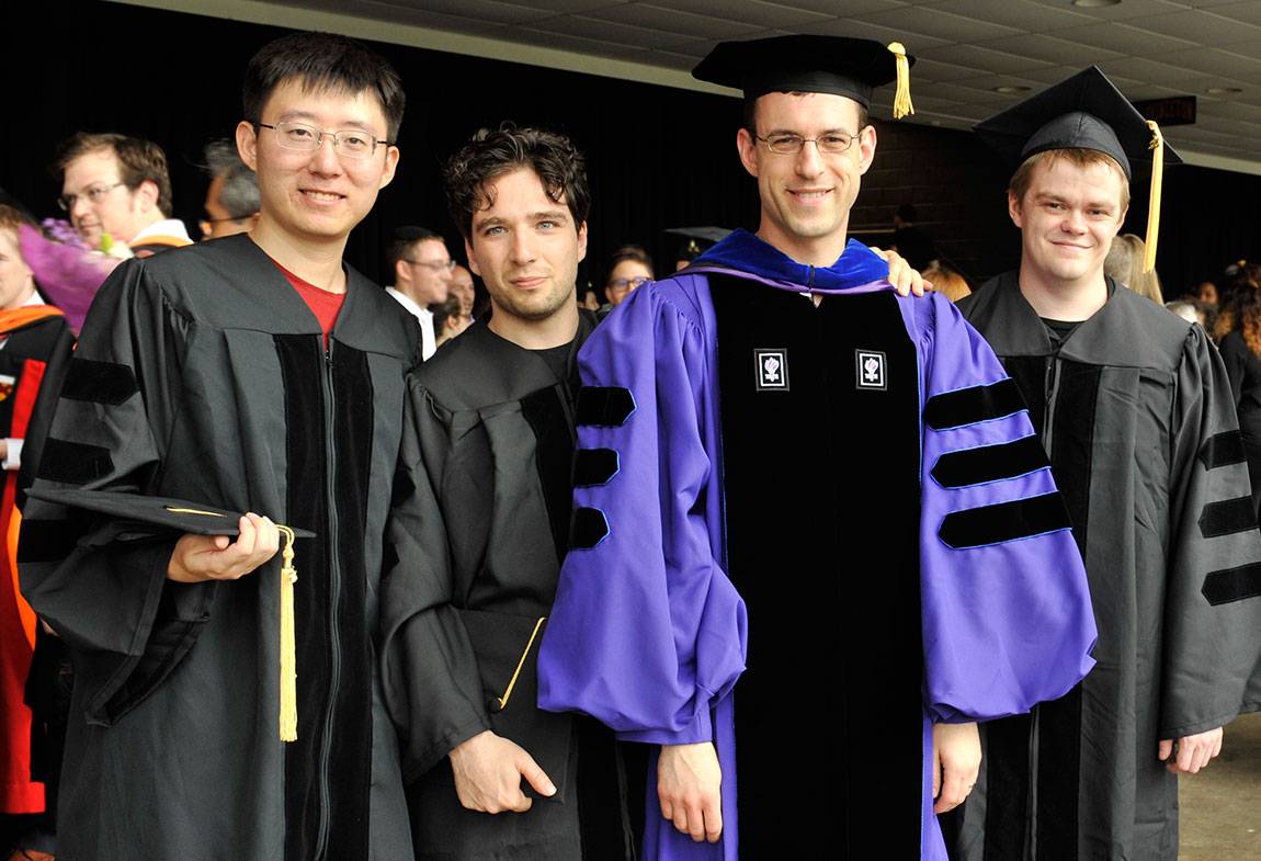 Princeton students at Hooding ceremony
