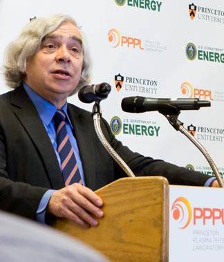 NSTX-U dedication Secretary of Energy on site at PPPL