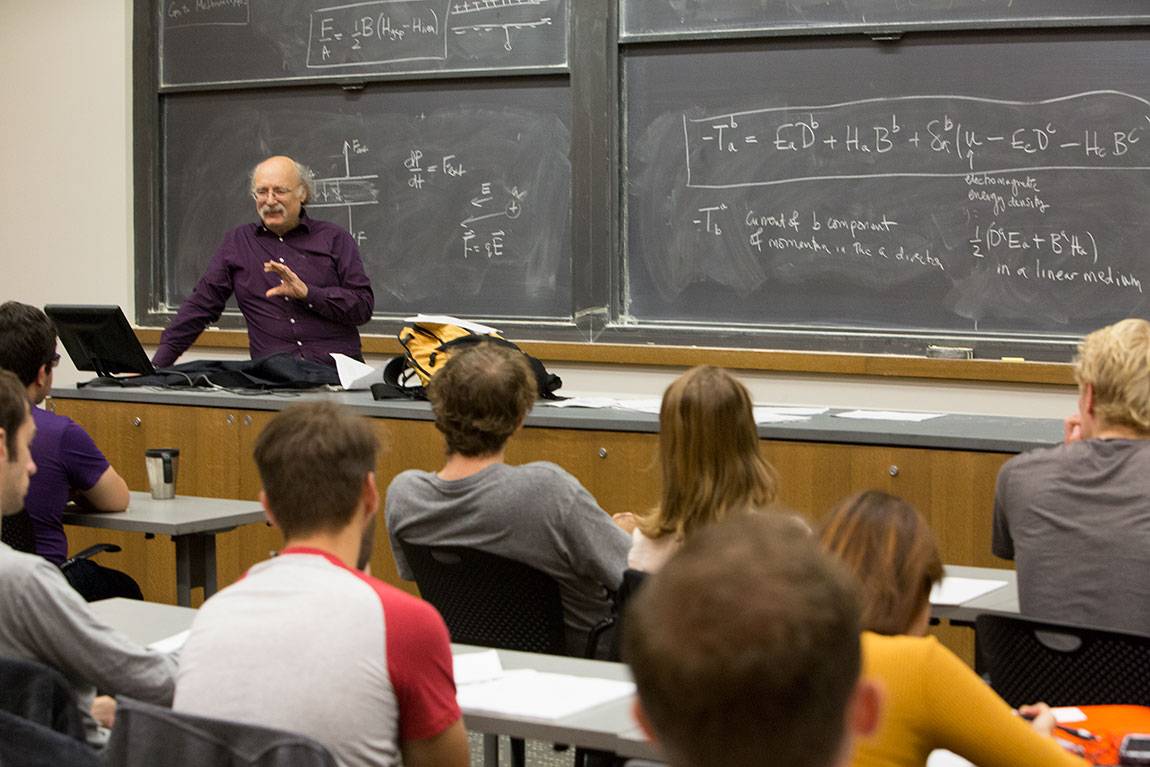 F. Duncan Haldane teaching graduate students