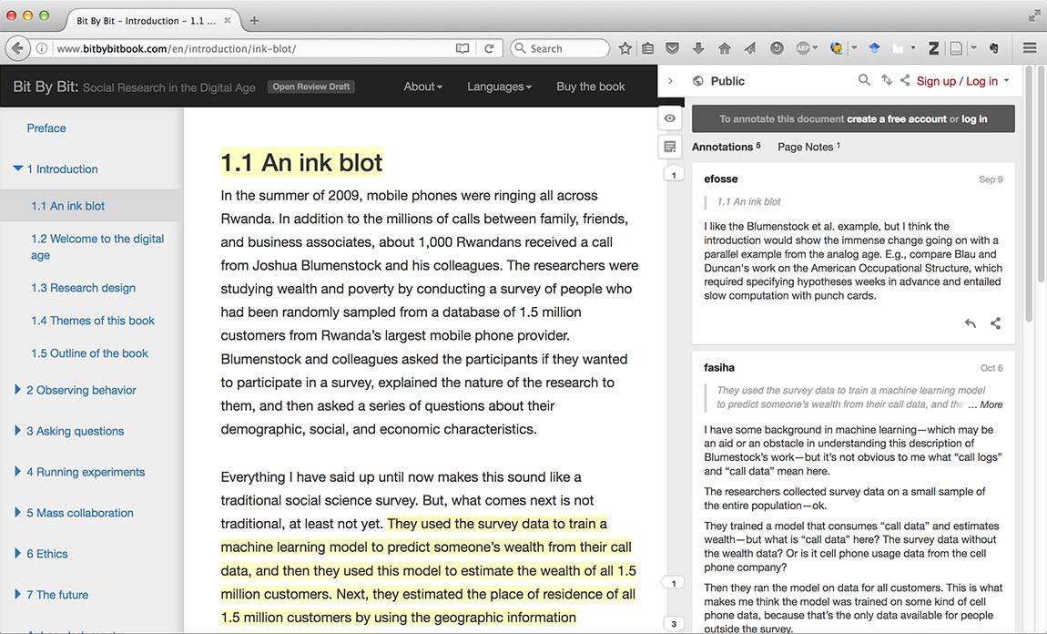 Open Review screenshot