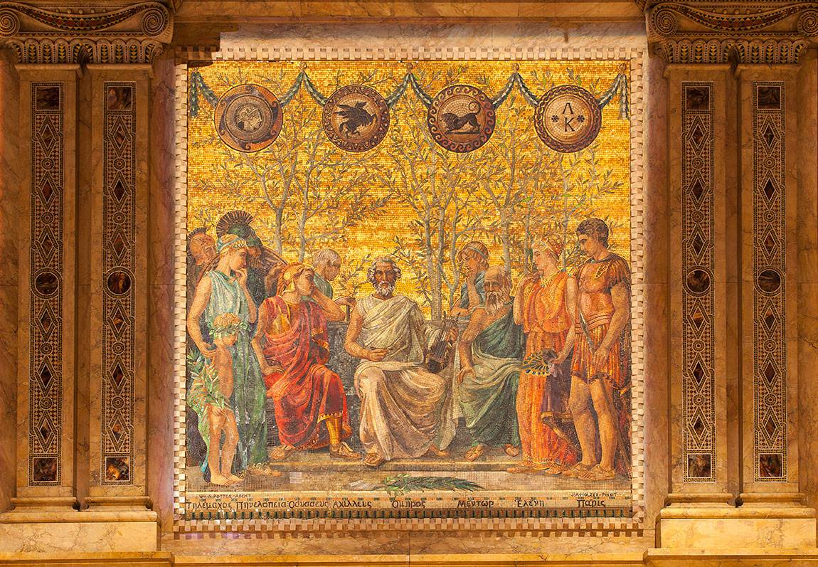 Richardson Auditorium in Alexander Hall mosaics