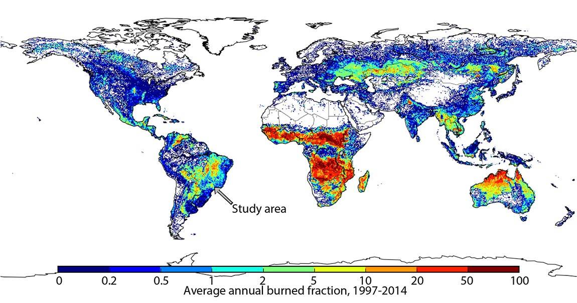 Global Fire Emissions map