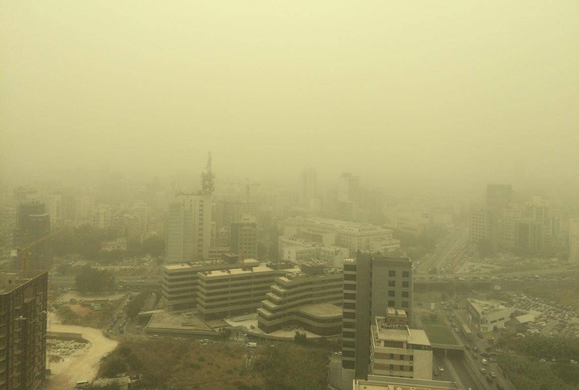Beirut dust storm
