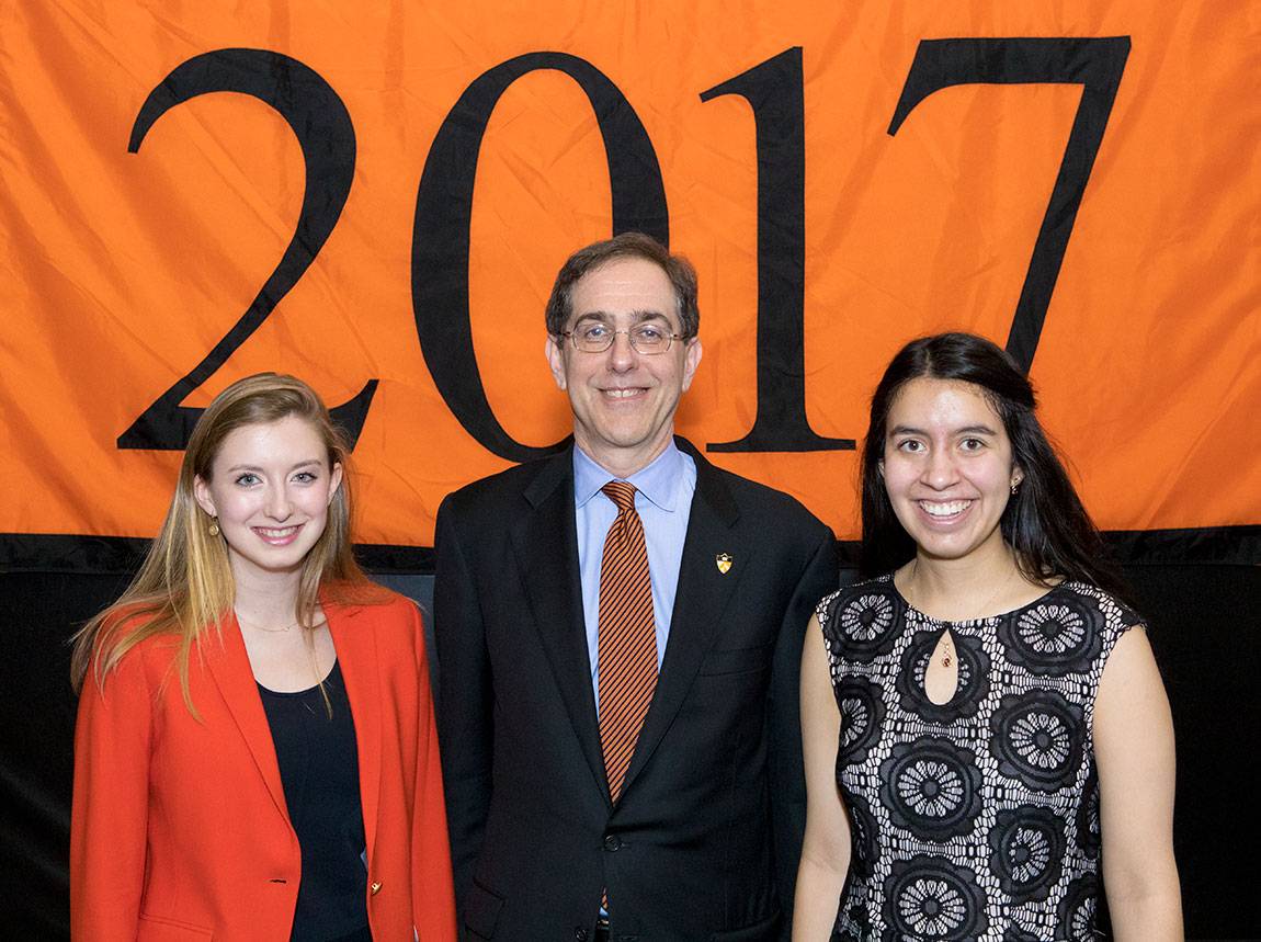 Alumni Day 2017 Solveig Gold, President Eisgruber, Marisa Salazar