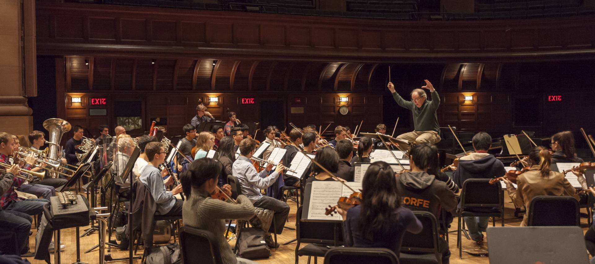 Princeton University Orchestra rehearsal