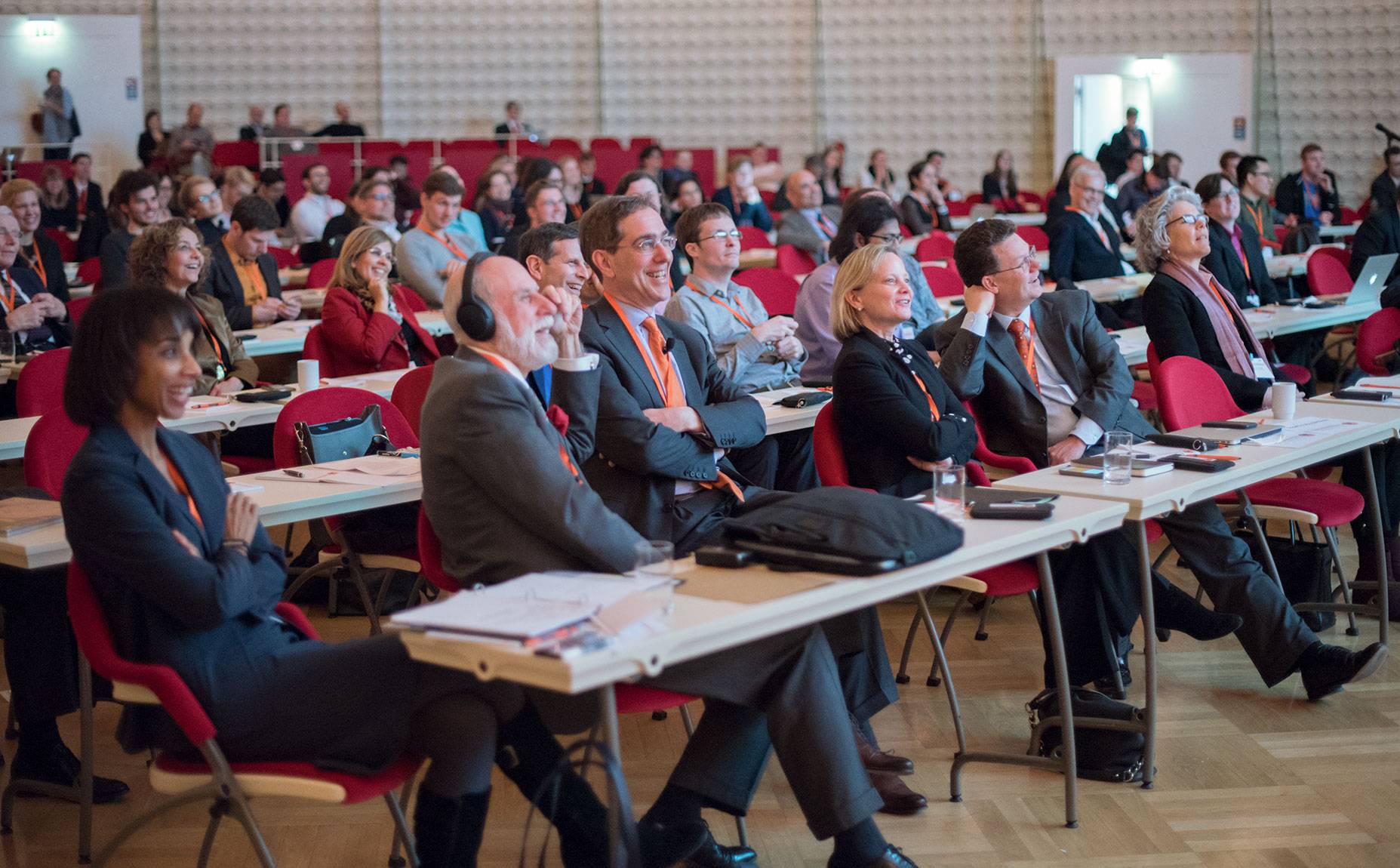 Attendees listening to panel at the Princeton-Fung Global Forum in Berlin