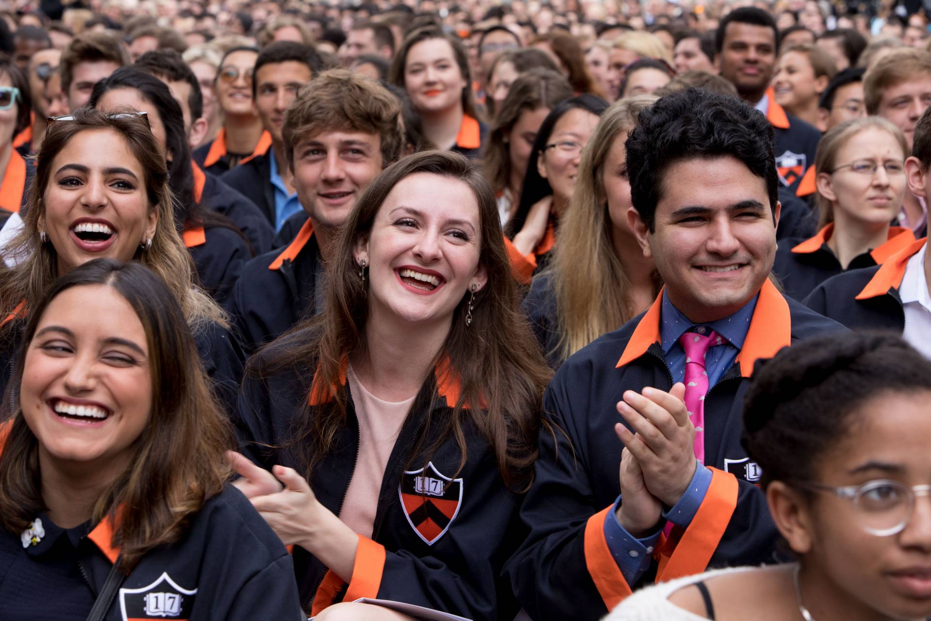 Students laughing during Class Day 2017 ceremony