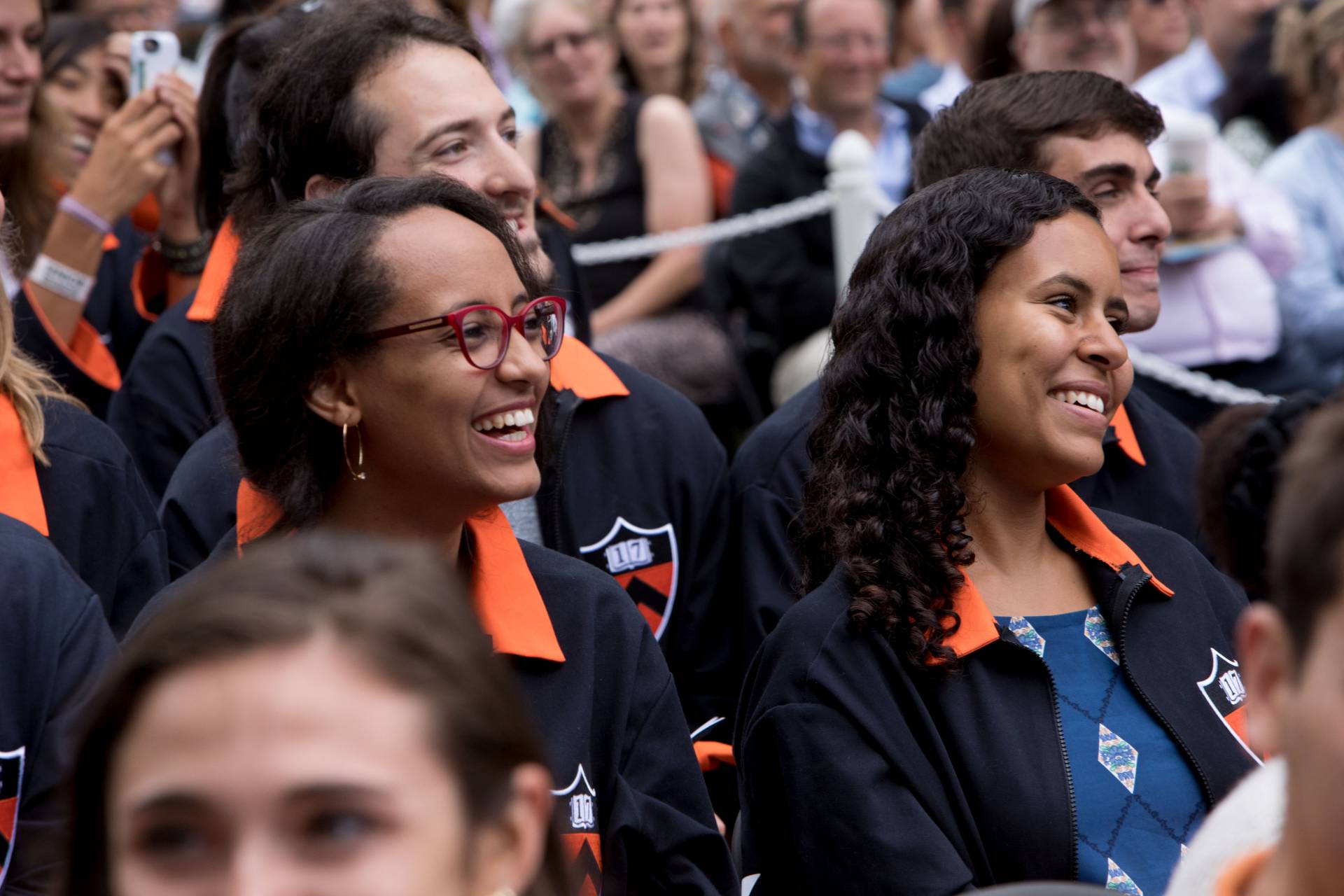 Students laughing during Class Day 2017 ceremony