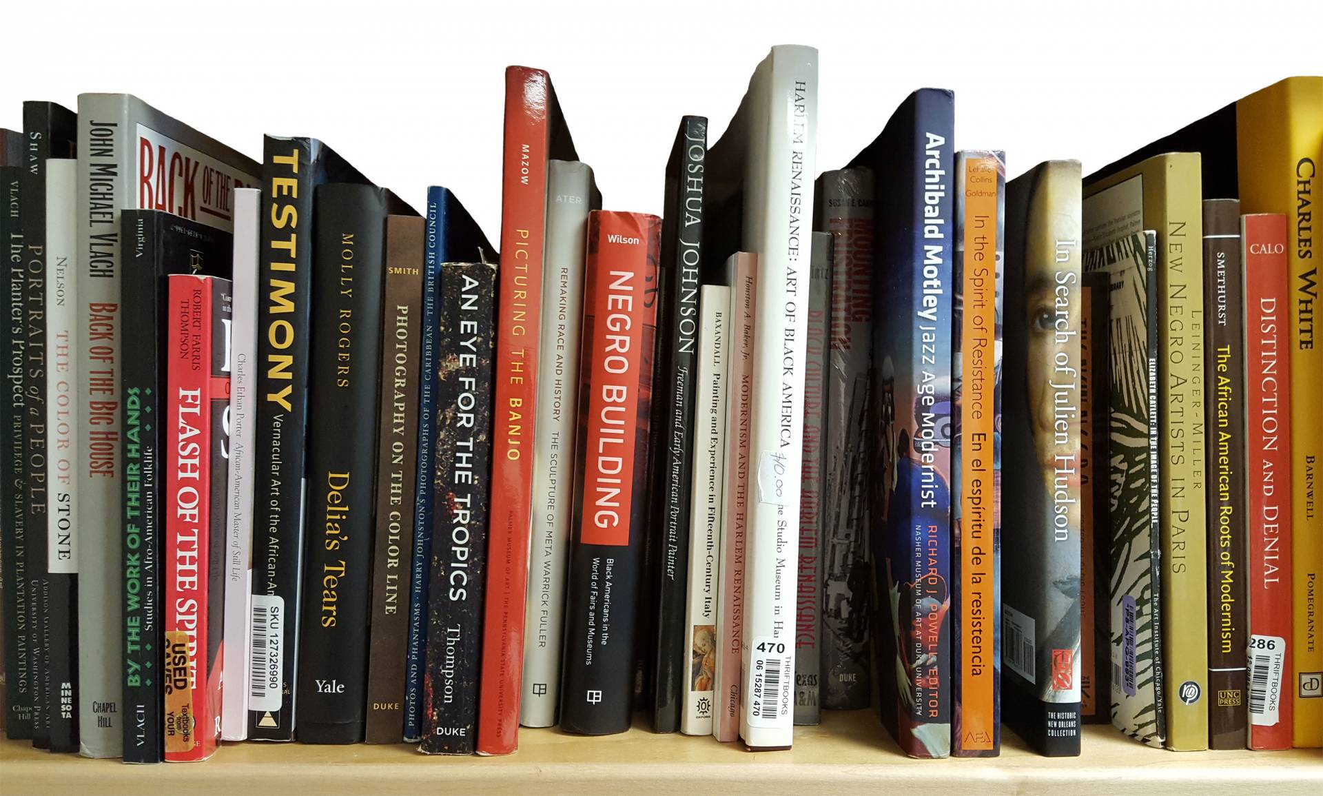 books on shelf in Anna Arabindan-Kesson's office