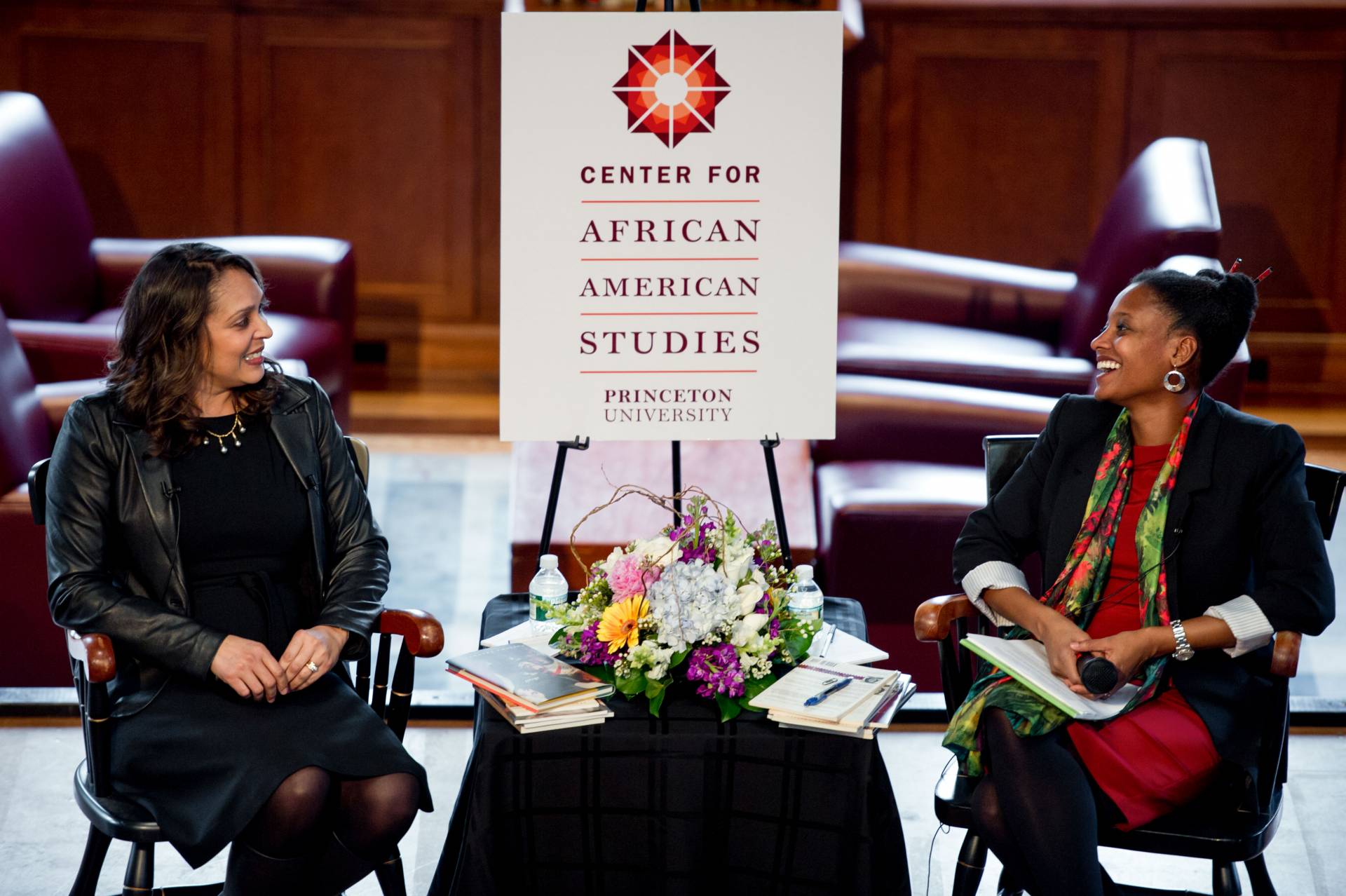 Tracy K. Smith talking with Natasha Trethewey