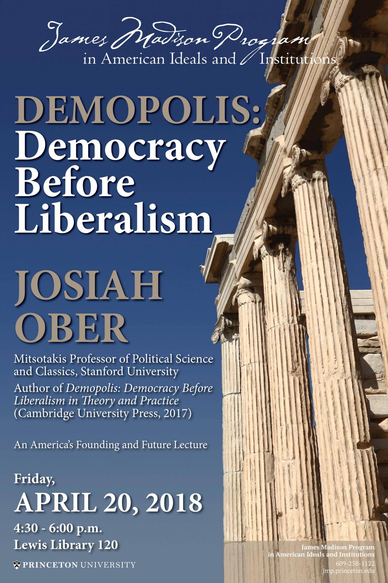 Demopolis Democracy Before Liberalism
