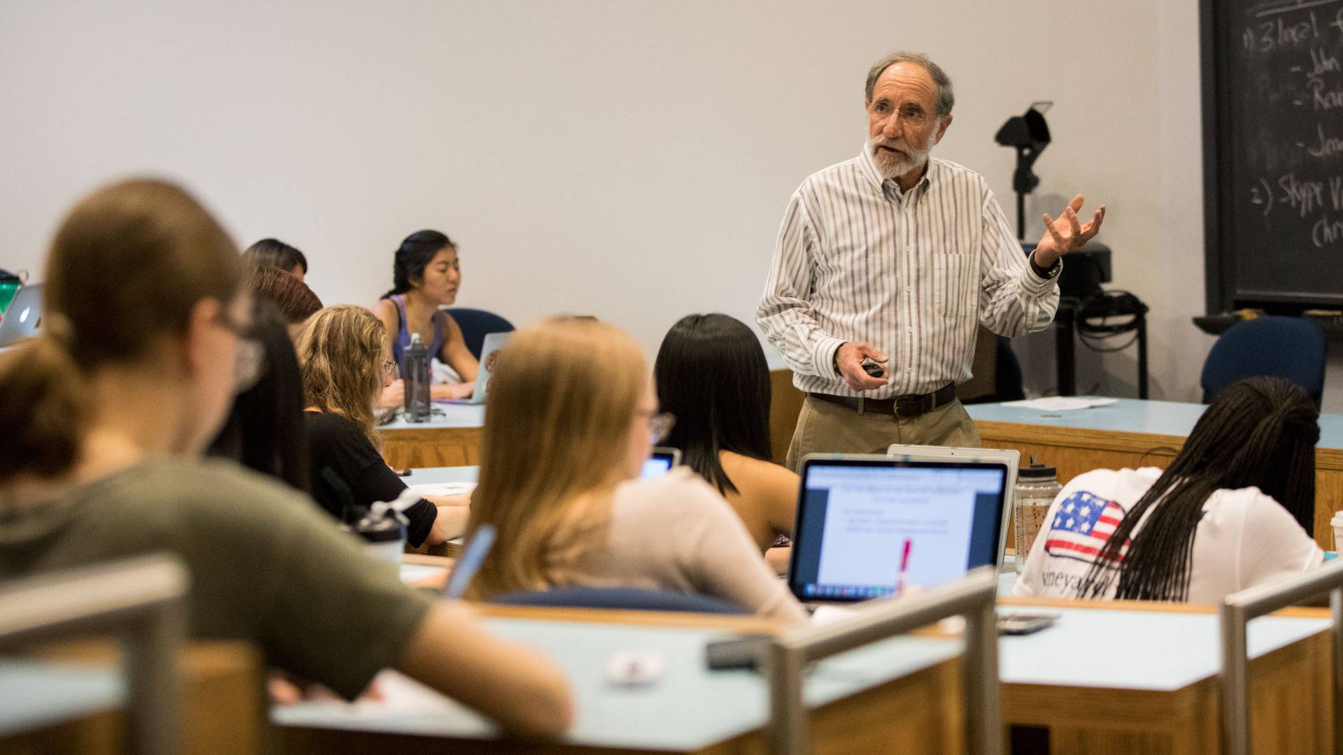 Professor Rubinstein teaching class