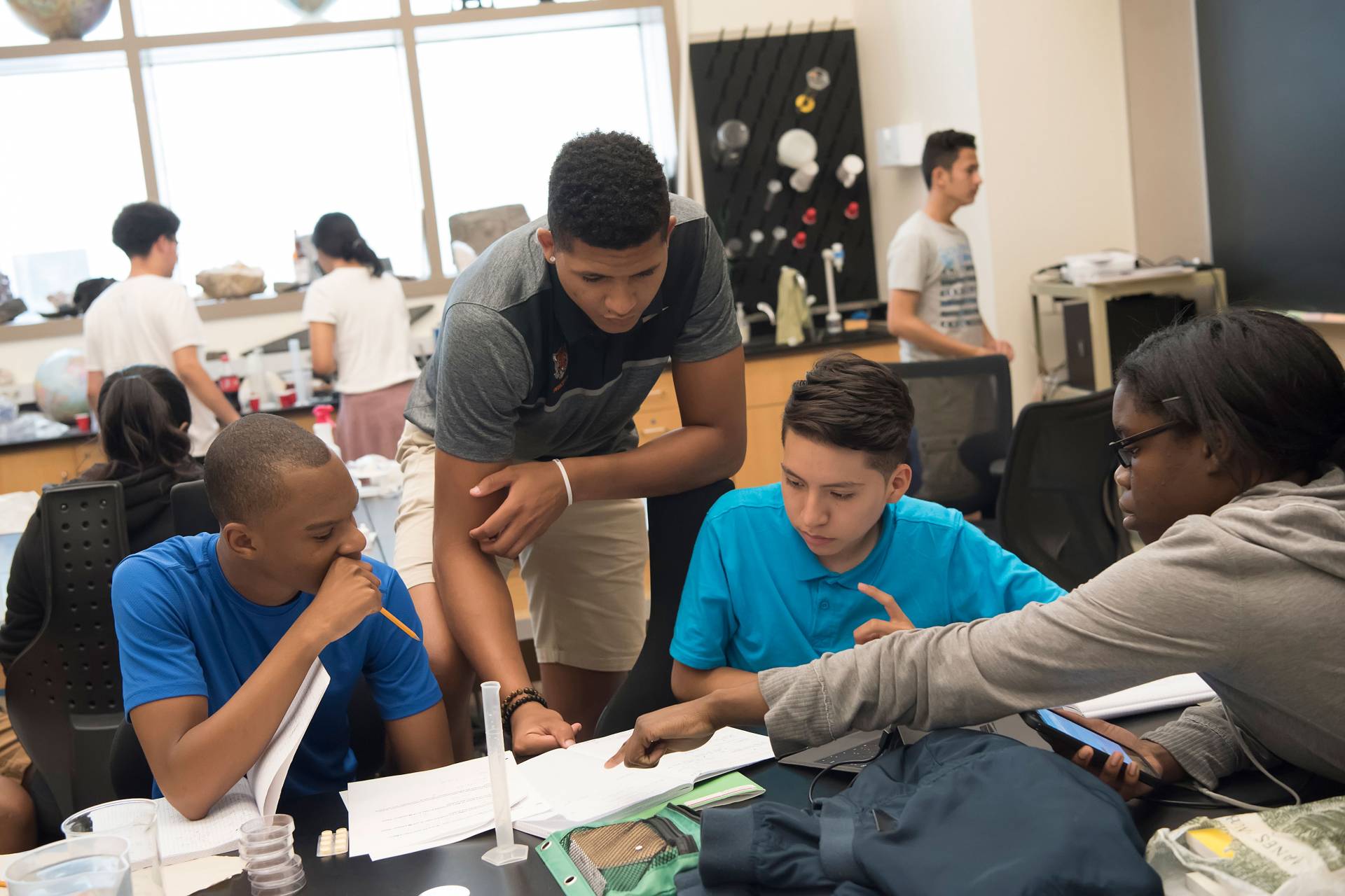 Elijah Barnes assists in summer Princeton University Preparatory Program