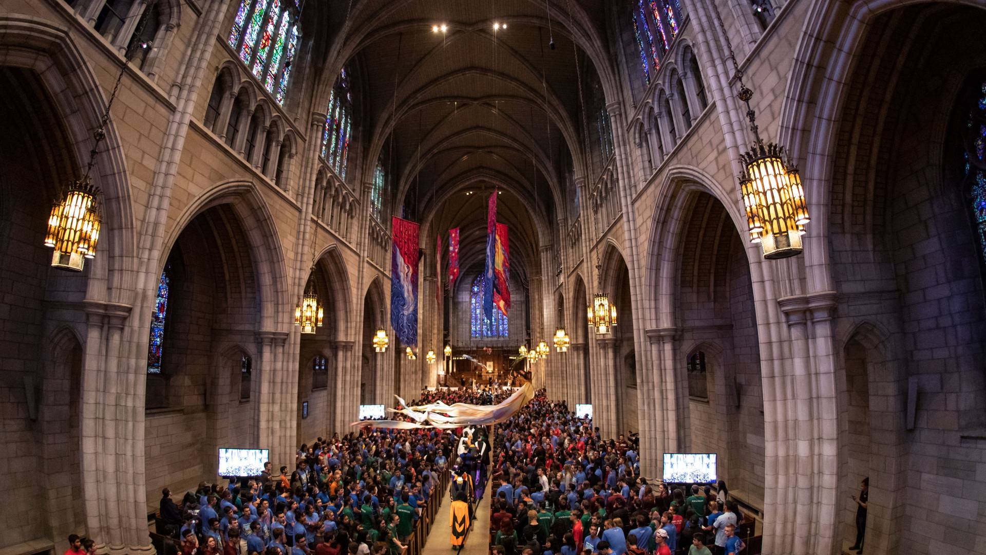 Interior of Chapel during Opening Exercises ceremony