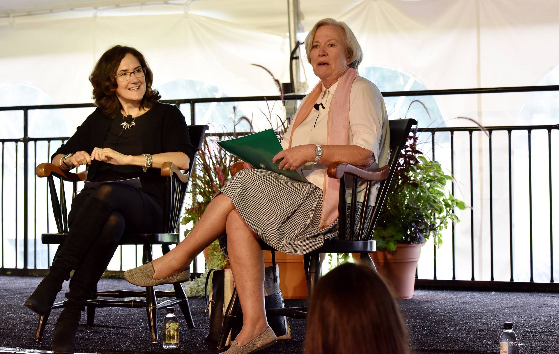 Sally Blount and Shirley Tilghman