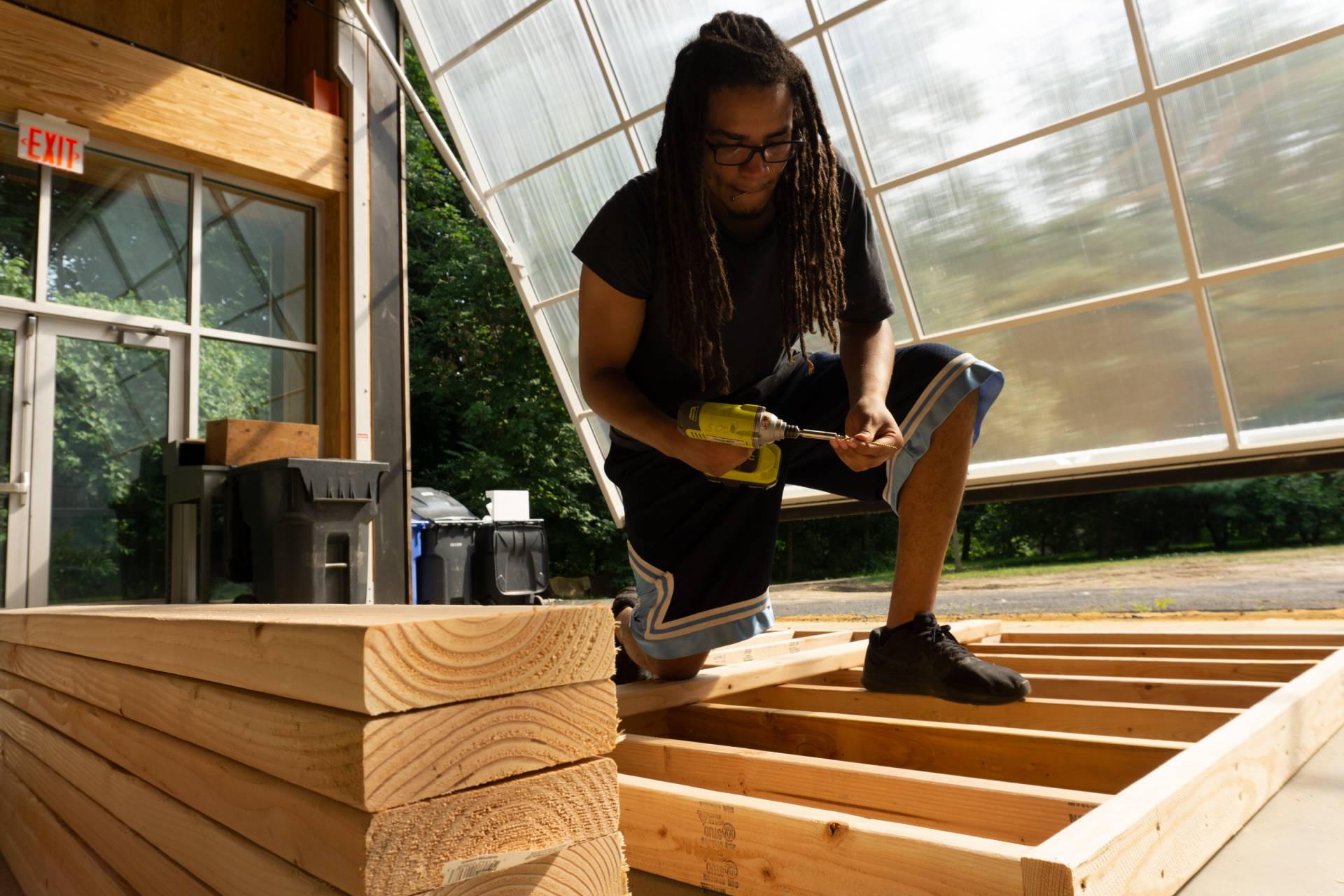 Austen Kernodle building shed