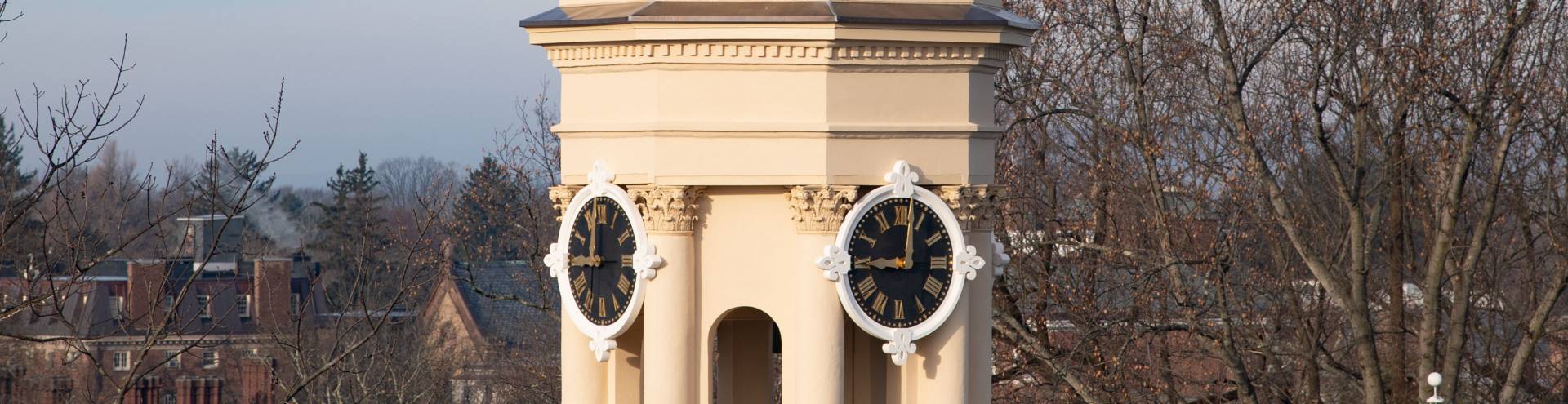 Clocks on Nassau Hall cupola