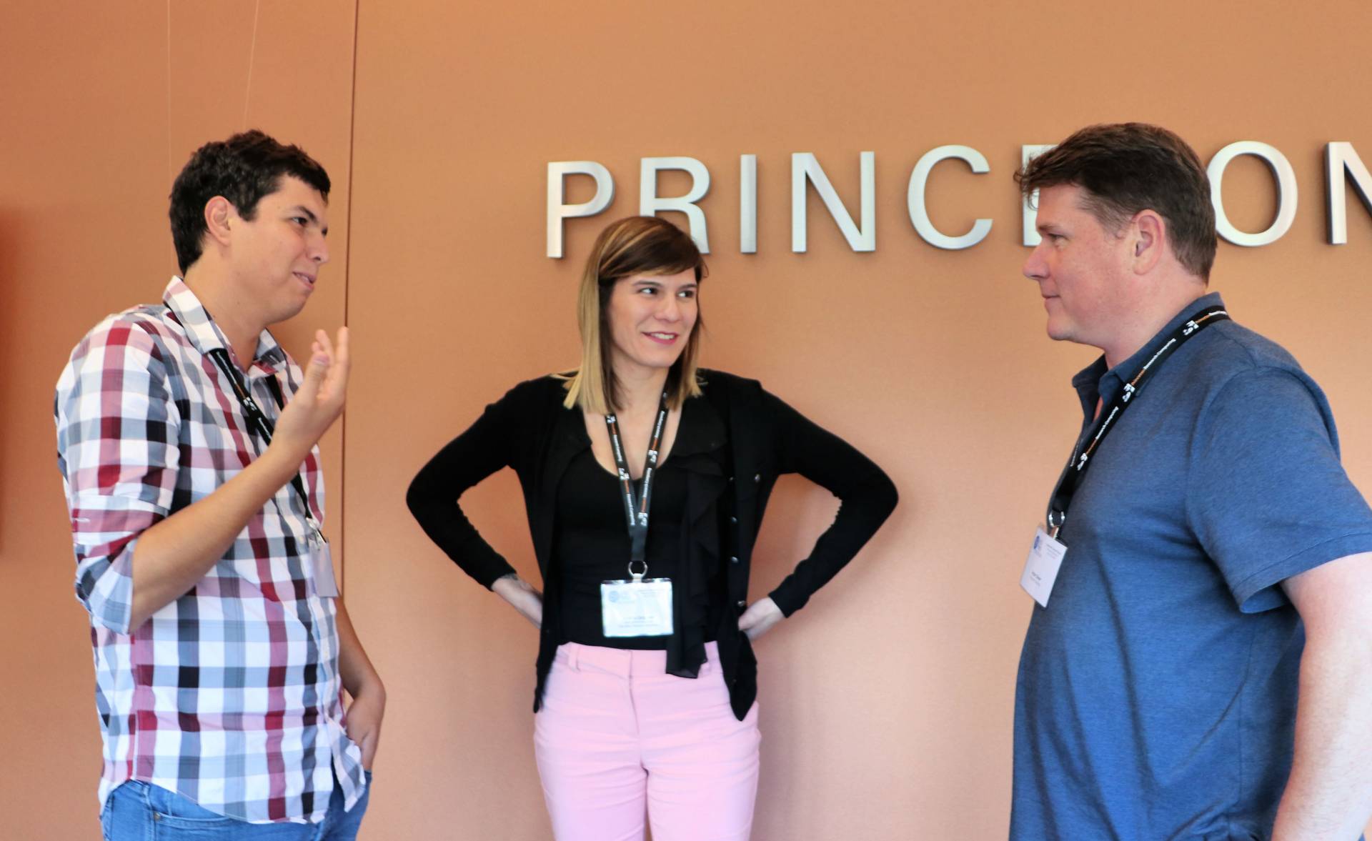 3 researchers talk to each other