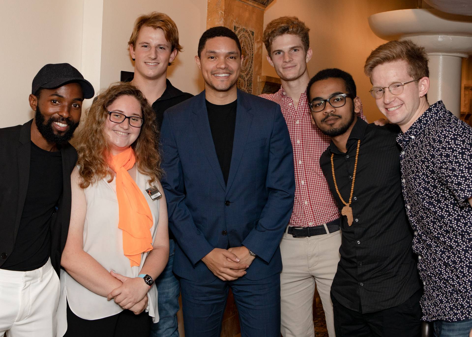 Trevor Noah poses with South African Princeton students