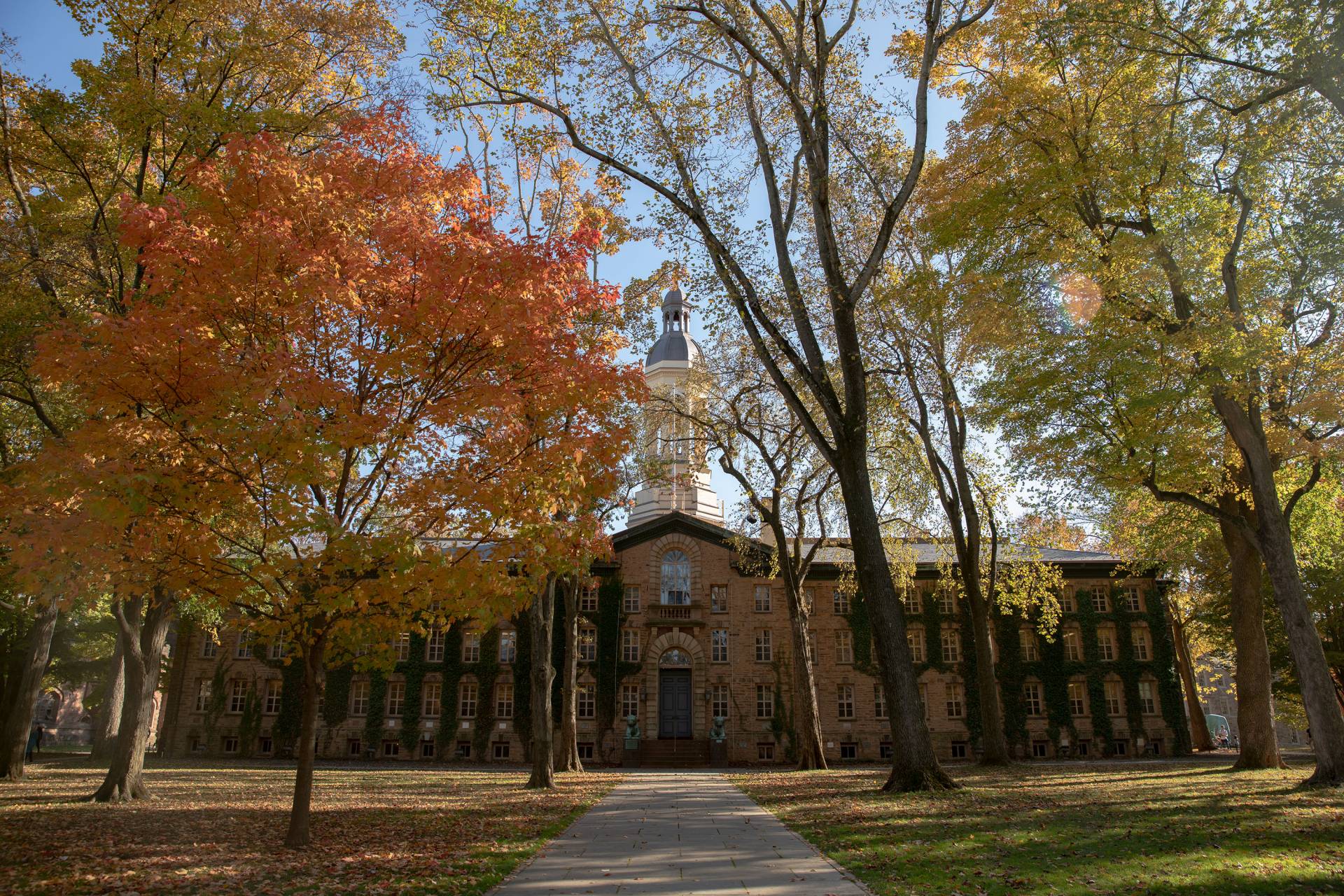 Nassau Hall in autumn