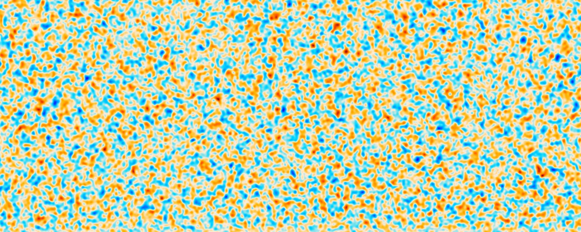 Cosmic microwave background as colored dots