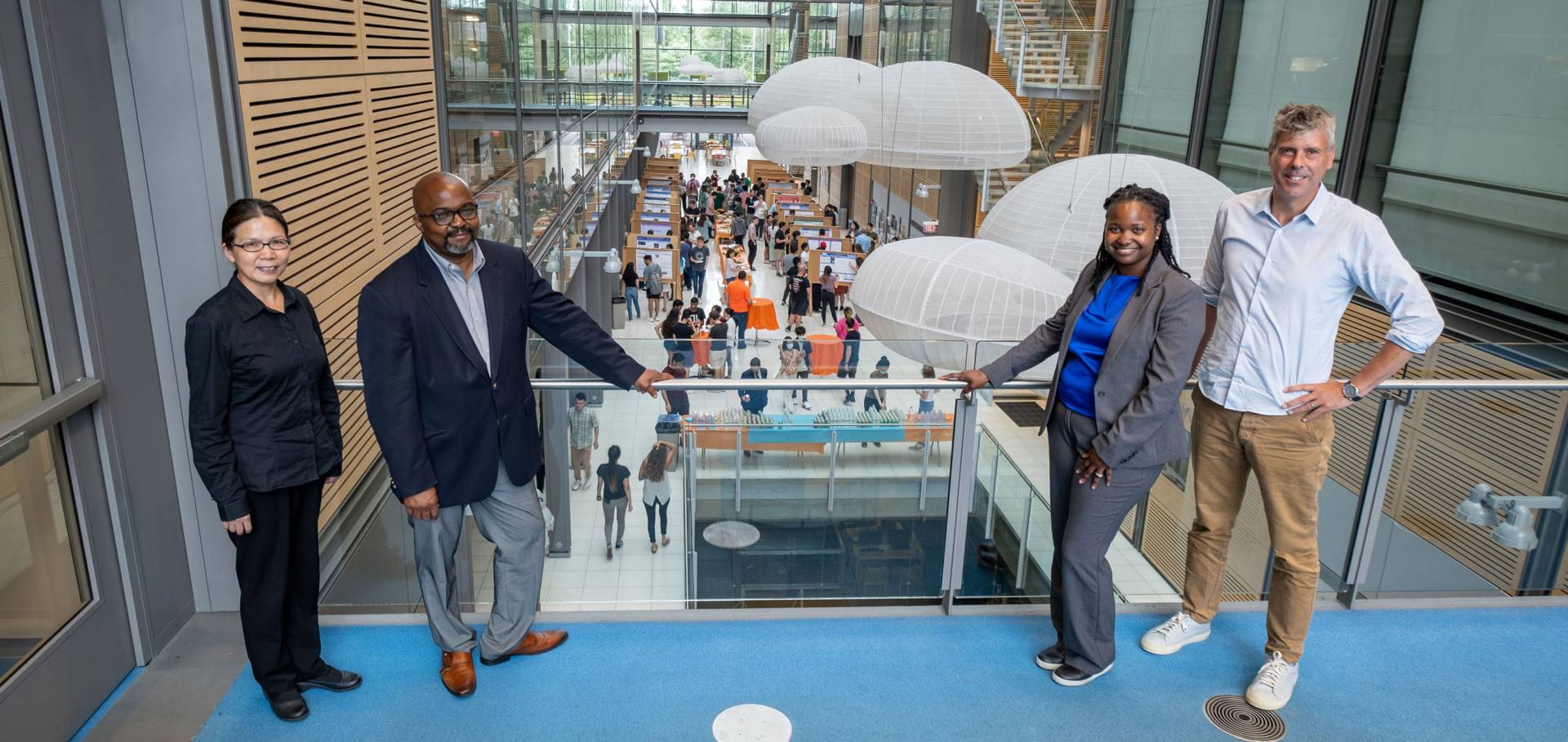 four professors in the Frick building