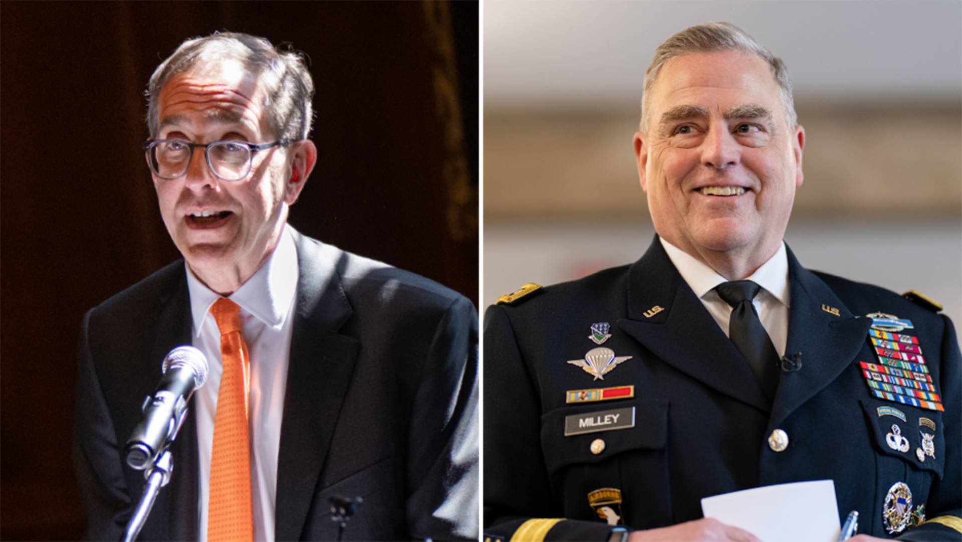 President Christopher L. Eisgruber and General Mark A. Milley