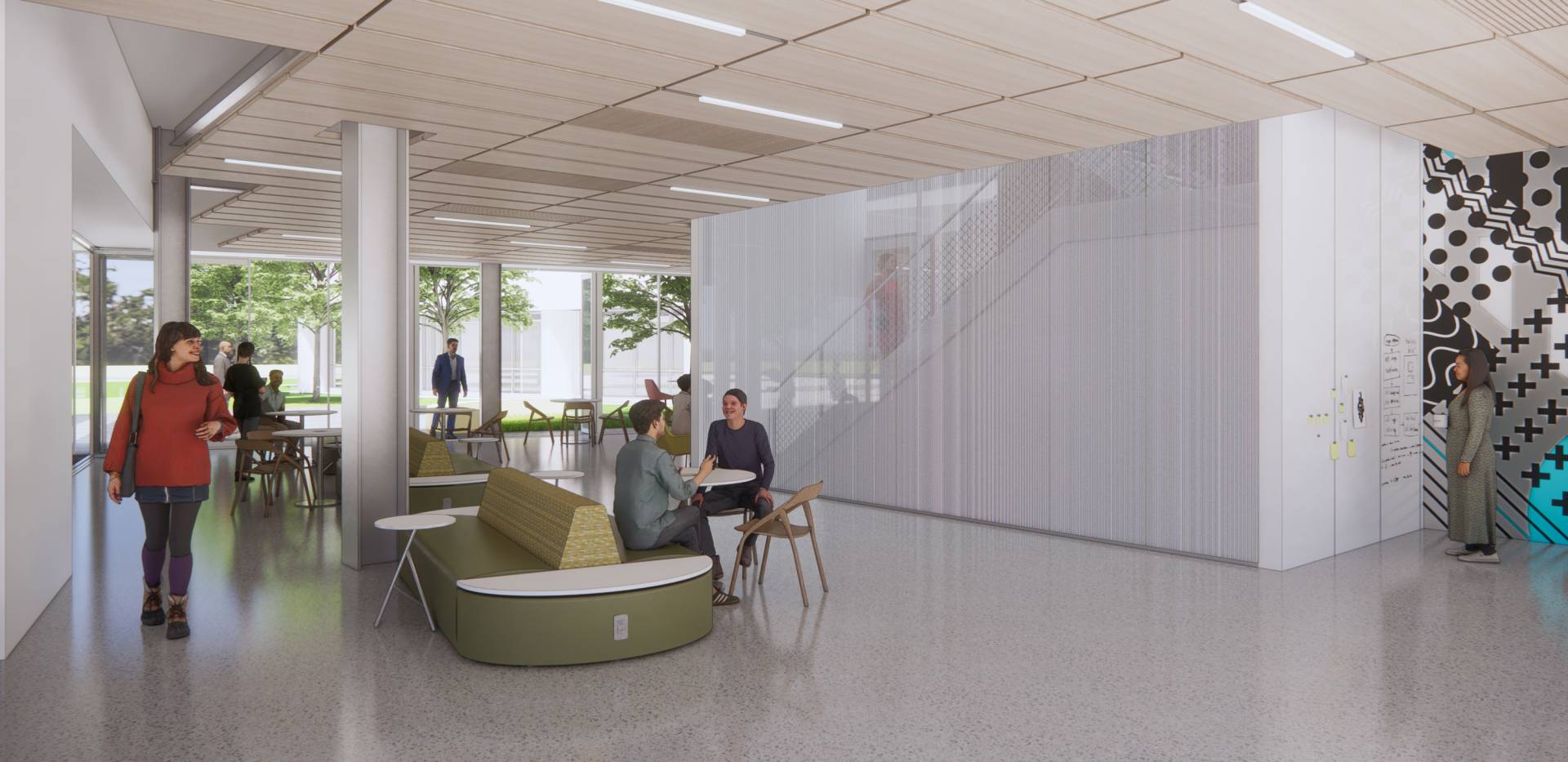 Rendering of the PPIC cafe