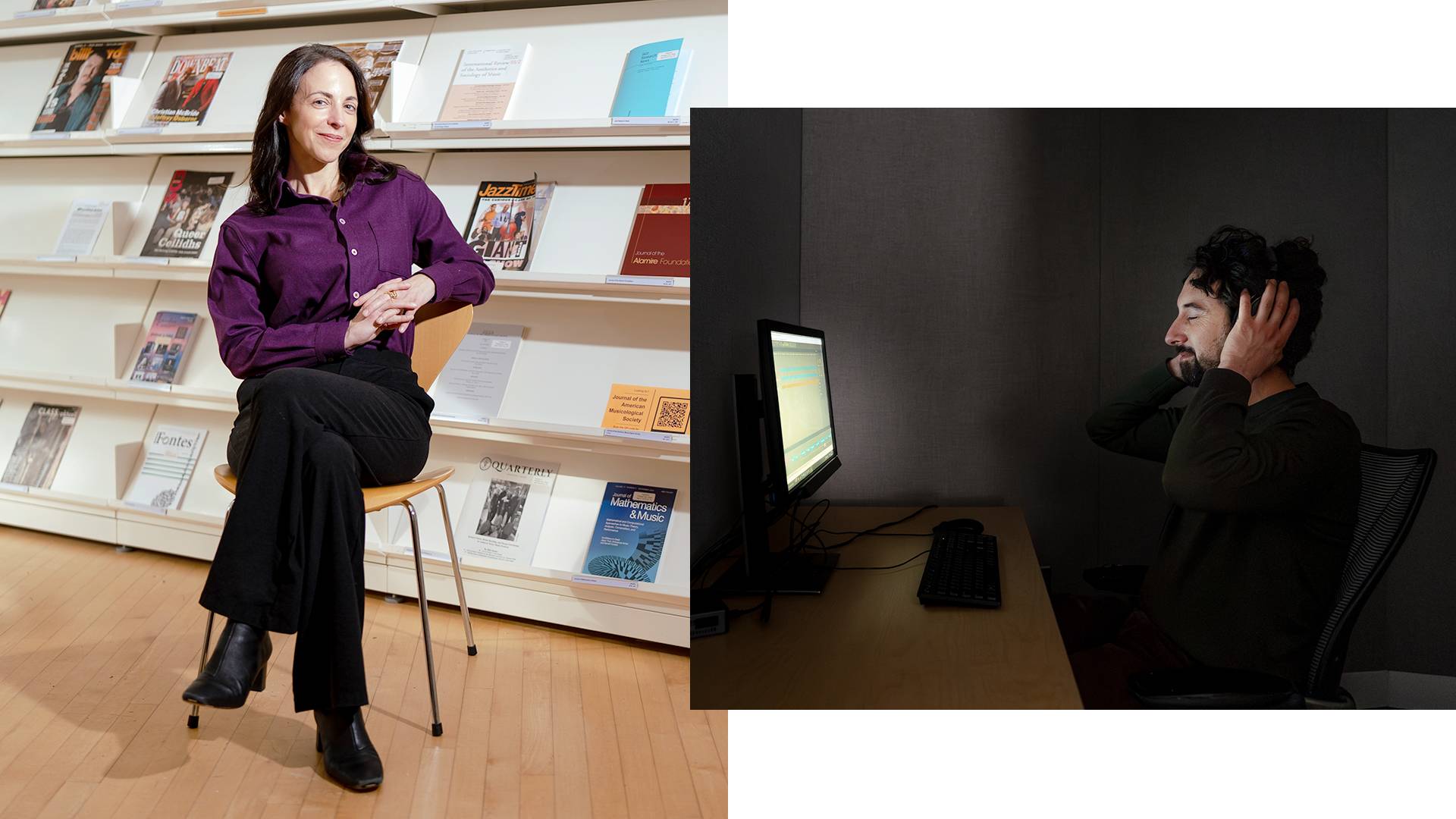 Elizabeth Margulis (left) and Itamar Jalon