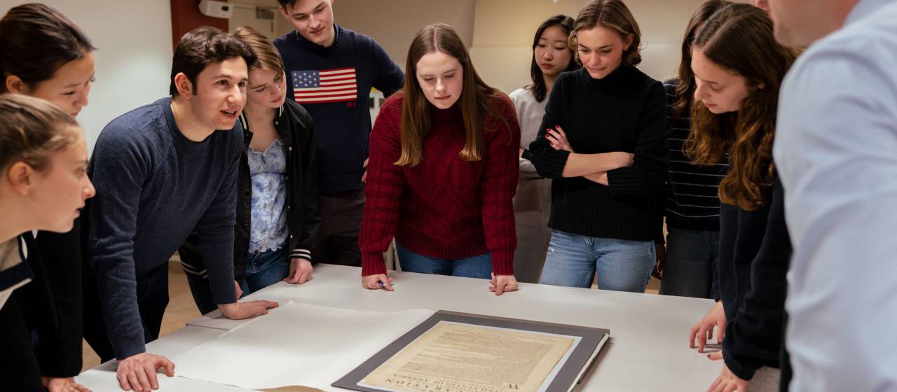 “Revolution in the Archives”: Students delve into Princeton University Library archives to understand America’s past and help curate landmark 250th anniversary exhibit