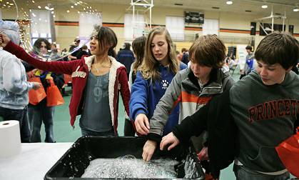 Soap bubbles in action