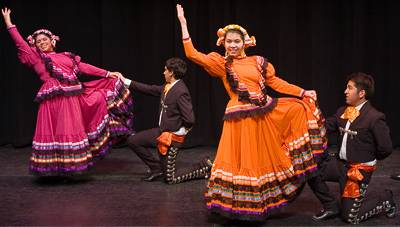 Dancing the "Jarabe Tapatio"
