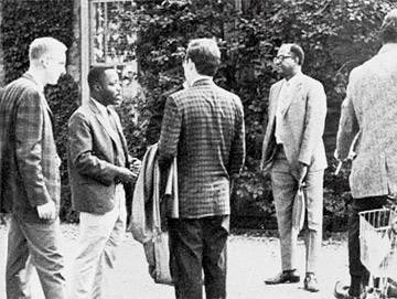 Carl Fields on campus