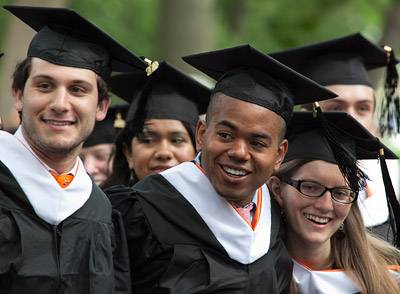 graduates watching for friends