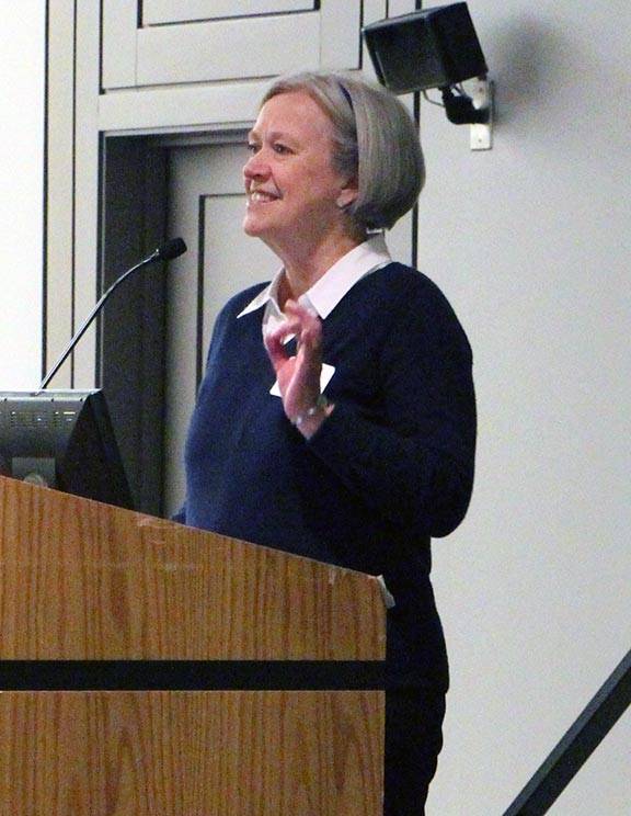 Shirley Tilghman speaking