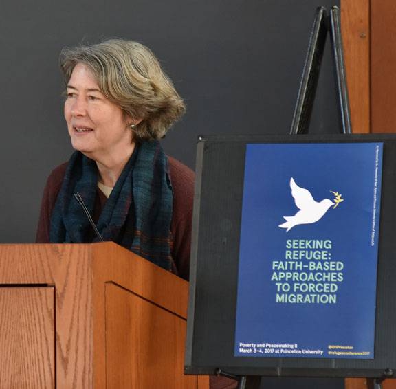 Alison Boden speaks at conference